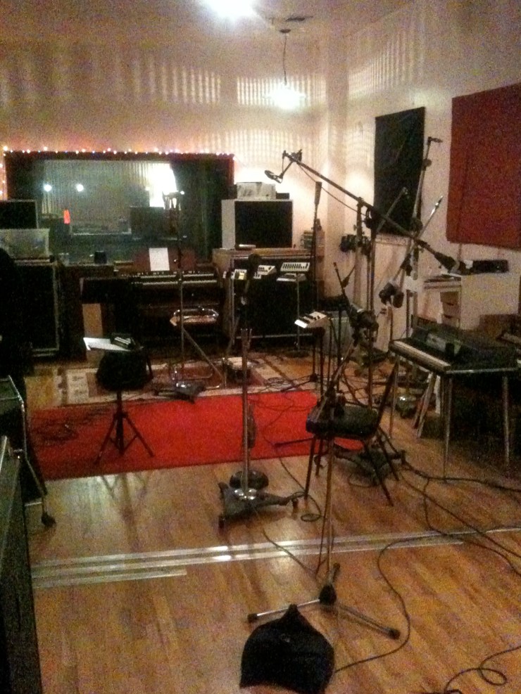 microphones red room