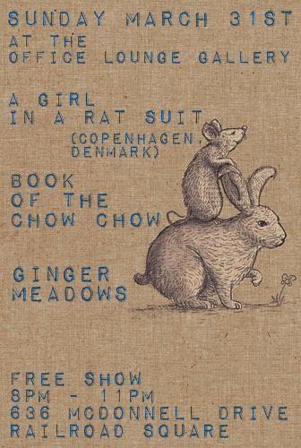 The Office Lounge flyer A Girl in a Rat Suit